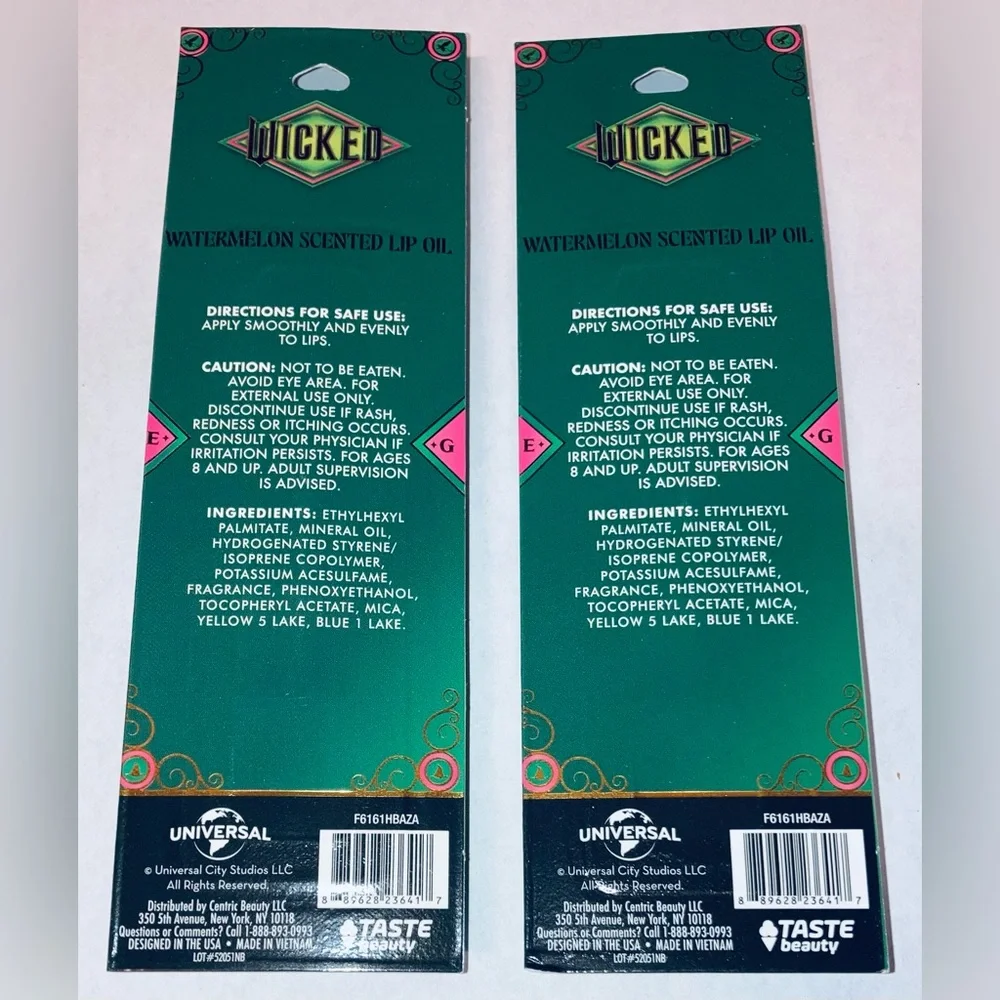 Wicked Watermelon Scented Lip Oil - NEW! 2 pack.